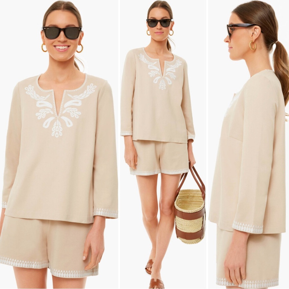 TUCKERNUCK Miguelina Embroidered Top
